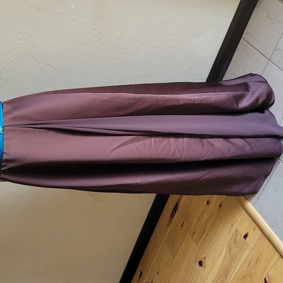 Alfred Angelo Espresso Teal Espresso Halter Ball Gown 10 - Picture 4 of 9